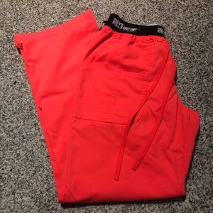 Grey's Anatomy Pants - Papaya grey’s anatomy S scrub bottoms w/ elastic Grey's Anatomy Pants - Papaya grey’s anatomy S scrub bottoms w/ elastic